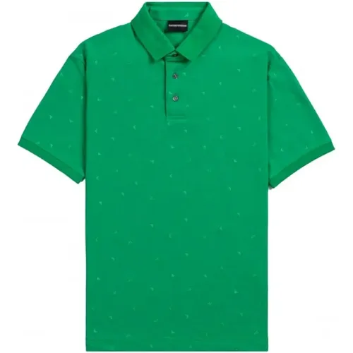 Mini Eagle Polo Shirt , Herren, Größe: 2XL - Armani - Modalova