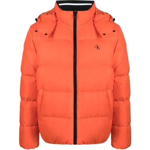 Essentials down jacket , male, Sizes: S, XL - Calvin Klein Jeans - Modalova
