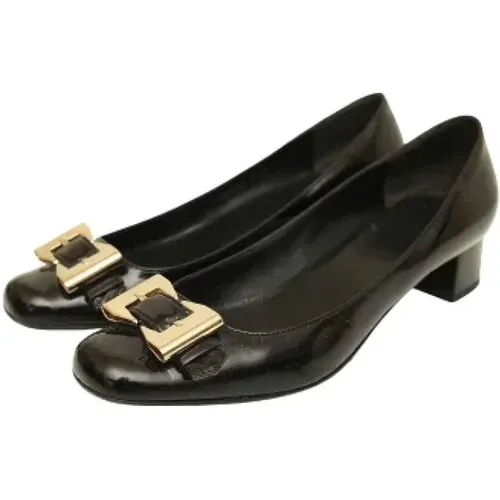 Pre-owned Leather heels , female, Sizes: 4 1/2 UK - Gucci Vintage - Modalova