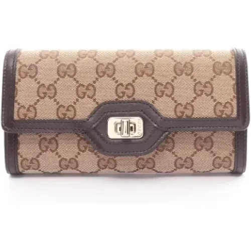 Pre-owned Canvas wallets , female, Sizes: ONE SIZE - Gucci Vintage - Modalova