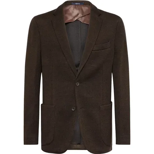 Woll-Jersey-Blazer Stil Bari , Herren, Größe: 3XL - Boggi Milano - Modalova