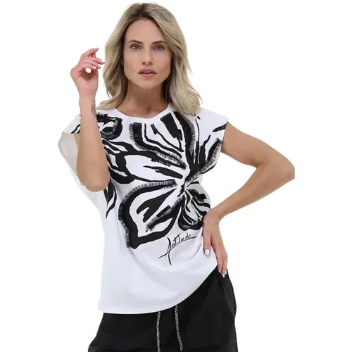 White T-shirts and Polos Oversize , female, Sizes: XS, 2XS, S - Twinset - Modalova