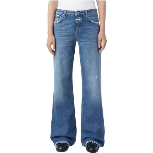 Ausgestellte Jeans in Mittelblau , Damen, Größe: W27 L30 - closed - Modalova