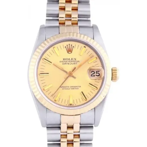 Pre-owned Gold Metal Rolex Watch , female, Sizes: ONE SIZE - Rolex Vintage - Modalova