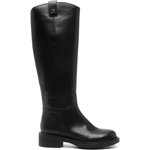 Leather Faith Boots , female, Sizes: 5 UK, 6 UK, 7 UK - Ash - Modalova