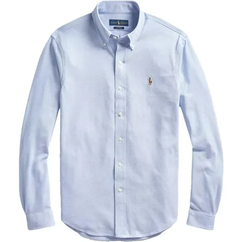 Mesh Oxford Button-Down Hemd , Herren, Größe: L - Ralph Lauren - Modalova