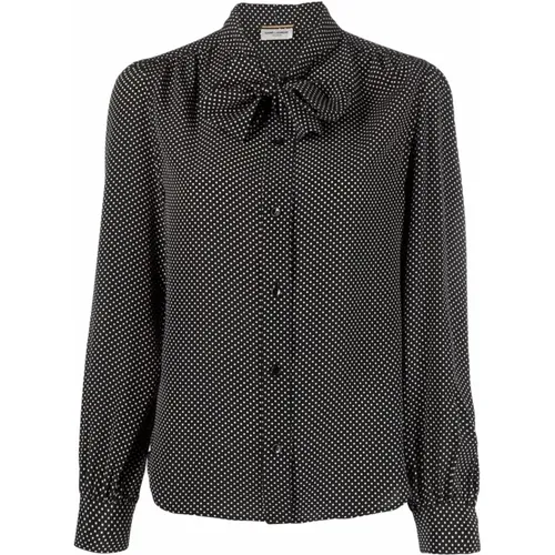 Shirts Black , female, Sizes: L, M, S - Saint Laurent - Modalova