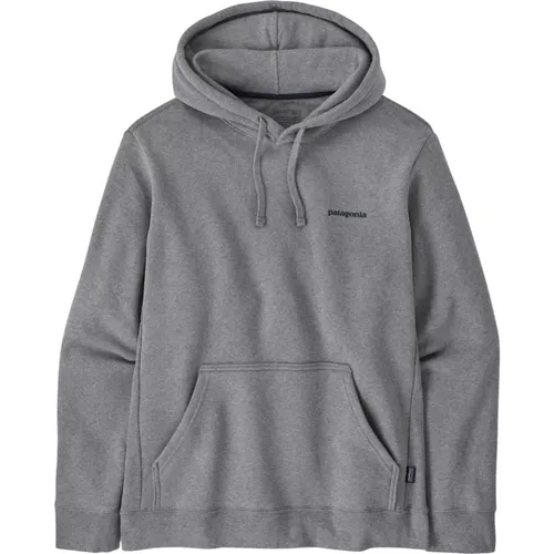 Logo Uprisal Hoody Gravel Heather , Herren, Größe: M - Patagonia - Modalova