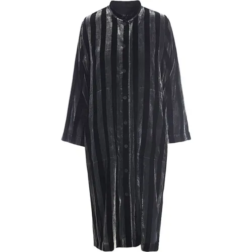 Elegant Velvet Stripe Dress , female, Sizes: M - Bitte Kai Rand - Modalova
