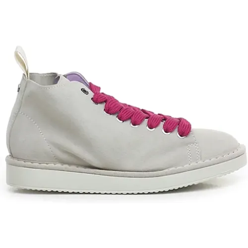 Wildleder Damenschuh mit rosa Schnürsenkeln , Damen, Größe: 36 EU - Panchic - Modalova