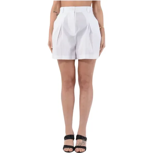 Cotton shorts with button detail , female, Sizes: M, L, S - PATRIZIA PEPE - Modalova