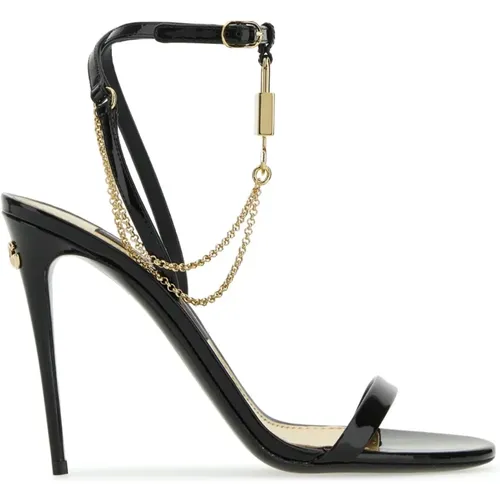 Stilvolle Sandalen , Damen, Größe: 36 EU - Dolce & Gabbana - Modalova