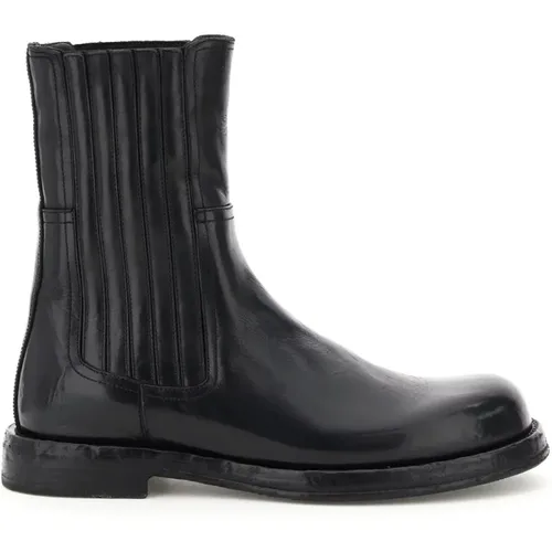 Vintage Leather Chelsea Boots , male, Sizes: 8 1/2 UK, 9 1/2 UK - Dolce & Gabbana - Modalova