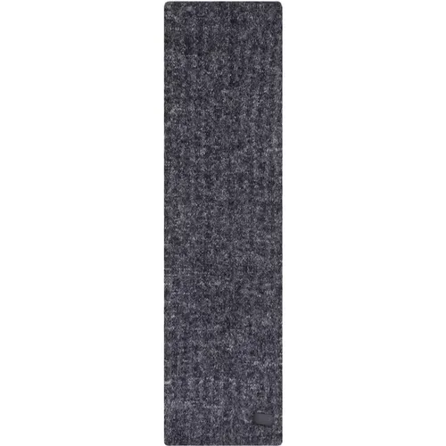 Grey Wool Scarf Ribbed Knit , male, Sizes: ONE SIZE - Saint Laurent - Modalova
