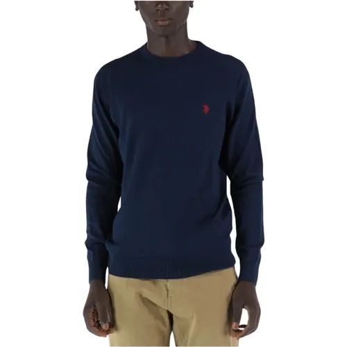 Men's Crew Neck Cashmere Blend Sweater , male, Sizes: 2XL - U.s. Polo Assn. - Modalova