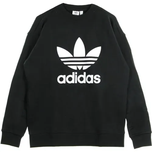 Leichter Crewneck Sweatshirt Schwarz/Weiß - Adidas - Modalova