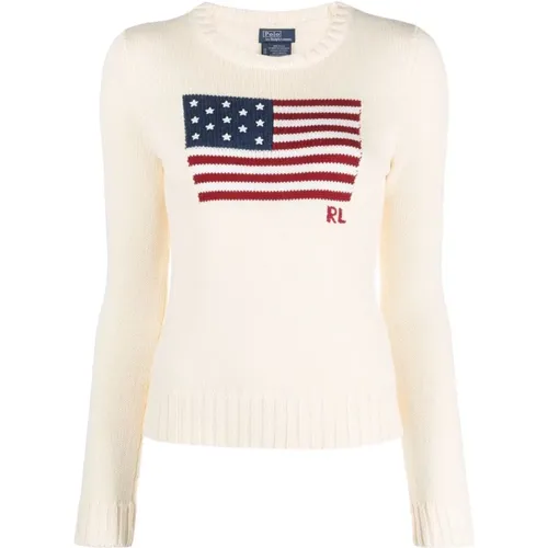 Weiße Sweatshirt Aw23 Damenbekleidung , Damen, Größe: M - Ralph Lauren - Modalova