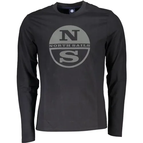 Cotton Long Sleeve T-Shirt , male, Sizes: L, 2XL, XL - North Sails - Modalova