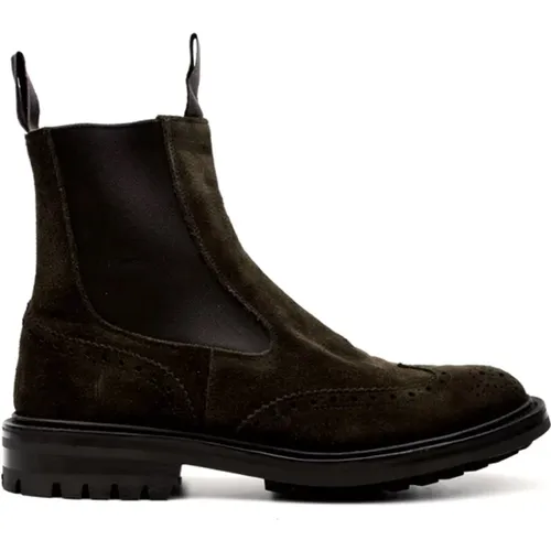 Henry Suede Earth Boot , male, Sizes: 10 UK, 9 1/2 UK, 6 UK, 9 UK, 6 1/2 UK, 7 UK, 11 UK - Tricker's - Modalova