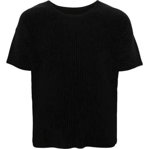 Pleated T-shirts and Polos , male, Sizes: L, M - Issey Miyake - Modalova