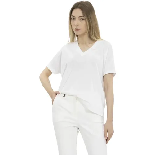 T-Shirts , female, Sizes: S, XL - Zanone - Modalova