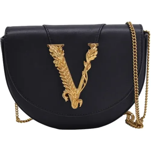 Pre-owned Leather shoulder-bags , female, Sizes: ONE SIZE - Versace Pre-owned - Modalova