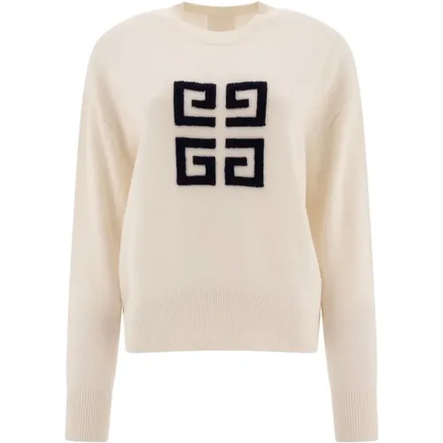 Weiße Pullover mit 4G Emblem - Givenchy - Modalova