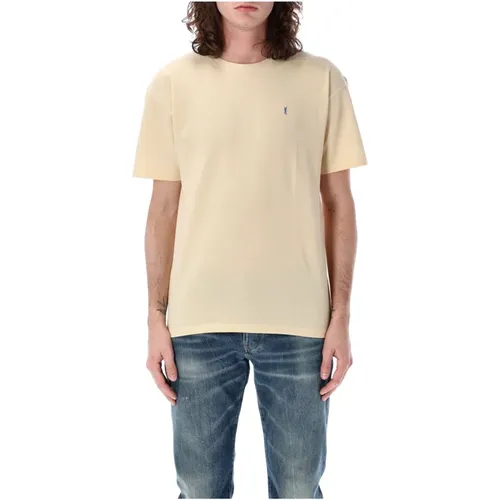 T-Shirts , male, Sizes: XL, S, XS, L, 2XL - Saint Laurent - Modalova