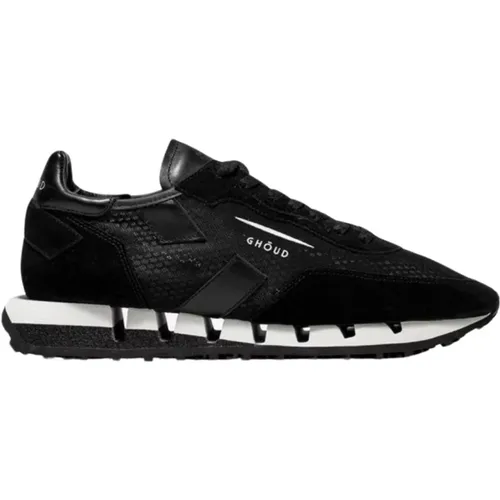 Stylish Wire/Leat Sneakers for Men , male, Sizes: 11 UK, 9 UK - Ghoud - Modalova