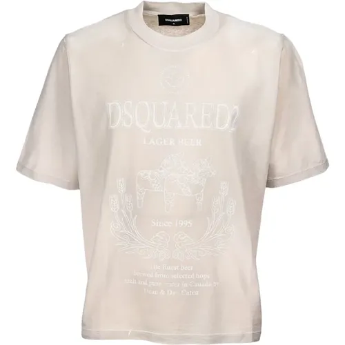 Oversized Fit T-Shirt , male, Sizes: M - Dsquared2 - Modalova