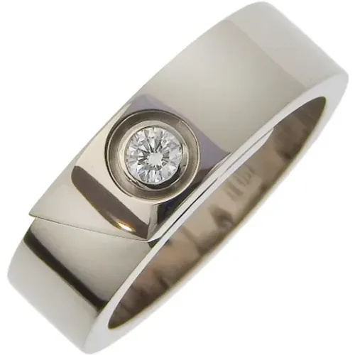 Pre-owned Silver rings , female, Sizes: ONE SIZE - Cartier Vintage - Modalova