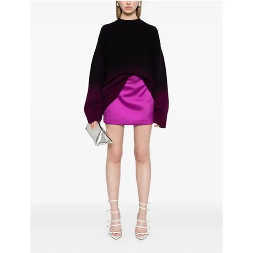 Dark Ombré Wool Cashmere Sweater , female, Sizes: XS, S - The Attico - Modalova