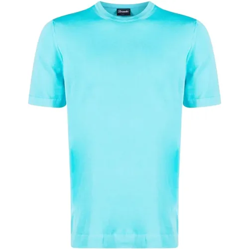T-Shirt , male, Sizes: XL, L - Drumohr - Modalova
