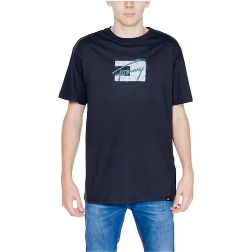 Street Sign T-Shirt Herbst/Winter Kollektion , Herren, Größe: XL - Tommy Jeans - Modalova