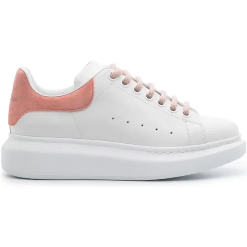 Oversize Sneakers with Pink Heel , female, Sizes: 8 UK, 3 1/2 UK, 2 1/2 UK, 5 1/2 UK, 3 UK, 5 UK, 2 UK, 7 UK, 6 1/2 UK, 4 UK, 6 UK - alexander mcqueen - Modalova