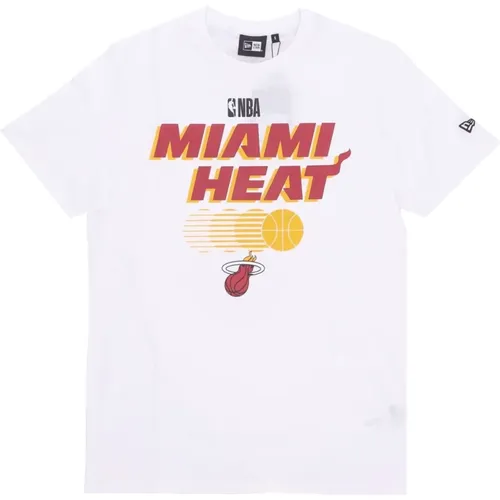 Miami Heat NBA Grafik T-Shirt , Herren, Größe: 2XL - new era - Modalova