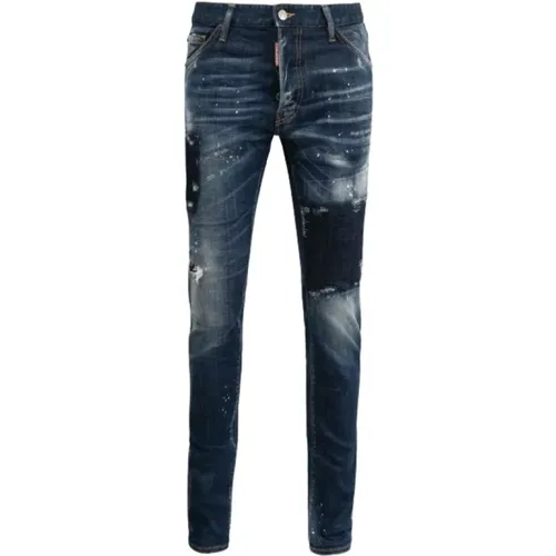 Cool Guy Regular Fit Blaue Jeans , Herren, Größe: 4XL - Dsquared2 - Modalova