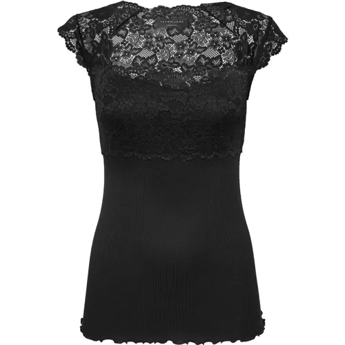 Feminine Lace Top , female, Sizes: XL - Rosemunde - Modalova