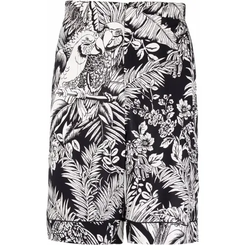 Parrot Print Long Shorts , male, Sizes: M, S, XL - Palm Angels - Modalova