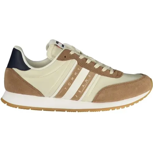 Polyester Sneaker , Herren, Größe: 40 EU - Tommy Hilfiger - Modalova