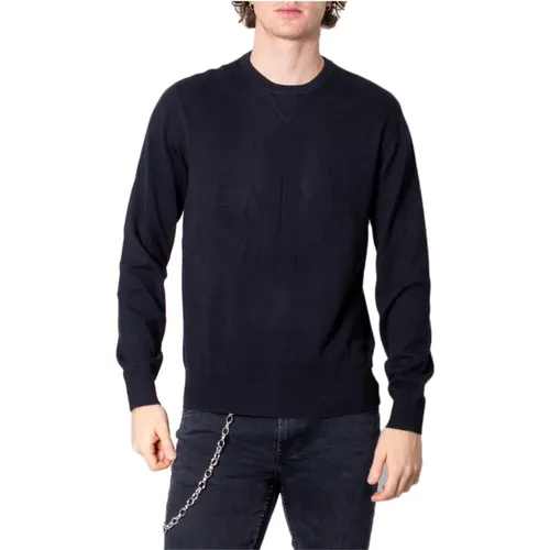 Herren Schwarzer Sweatshirt , Herren, Größe: M - Armani Exchange - Modalova