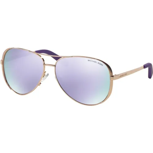 Chelsea Sunglasses Purple Mirror Lens , female, Sizes: 59 MM - Michael Kors - Modalova