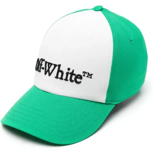 Grüne Baseballkappe Logo Bestickt - Off White - Modalova