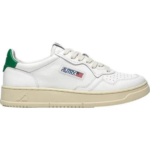 Green heel low model sneaker , male, Sizes: 7 UK, 10 UK - Autry - Modalova