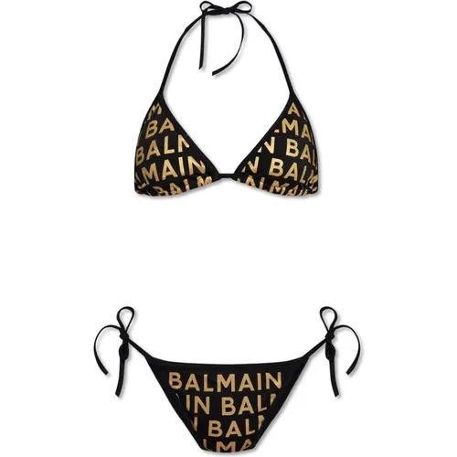 Bedruckter Bikini , Damen, Größe: 2XS - Balmain - Modalova