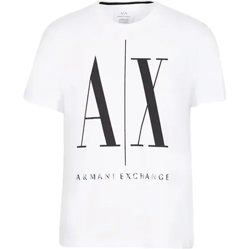 Erbe Logo Tee , Herren, Größe: XL - Armani Exchange - Modalova