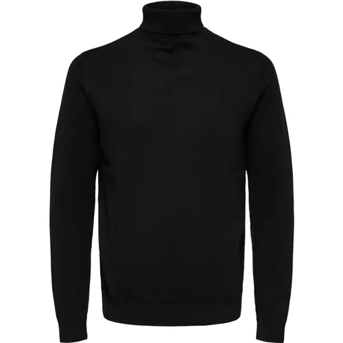 Herren Rollkragenpullover Eleganter Stil , Herren, Größe: M - Selected Homme - Modalova