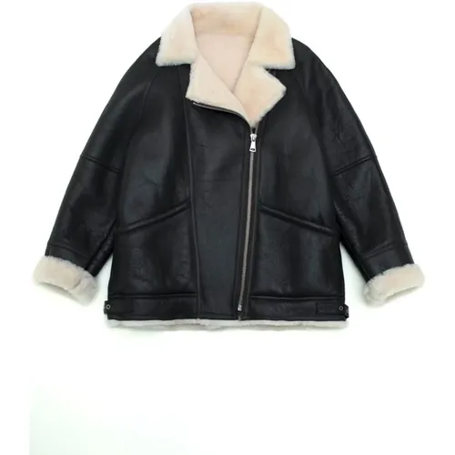 Chiyo Shearling Jacket , female, Sizes: S, L - Just Things we Like - Modalova