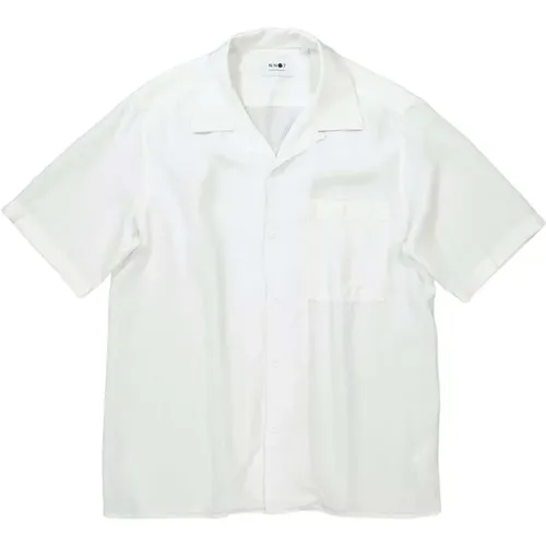 Ecru Summer Shirt , male, Sizes: M - Nn07 - Modalova