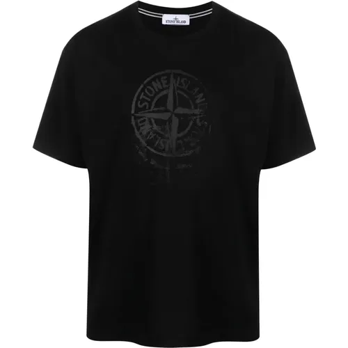 T-shirts and Polos , male, Sizes: L - Stone Island - Modalova